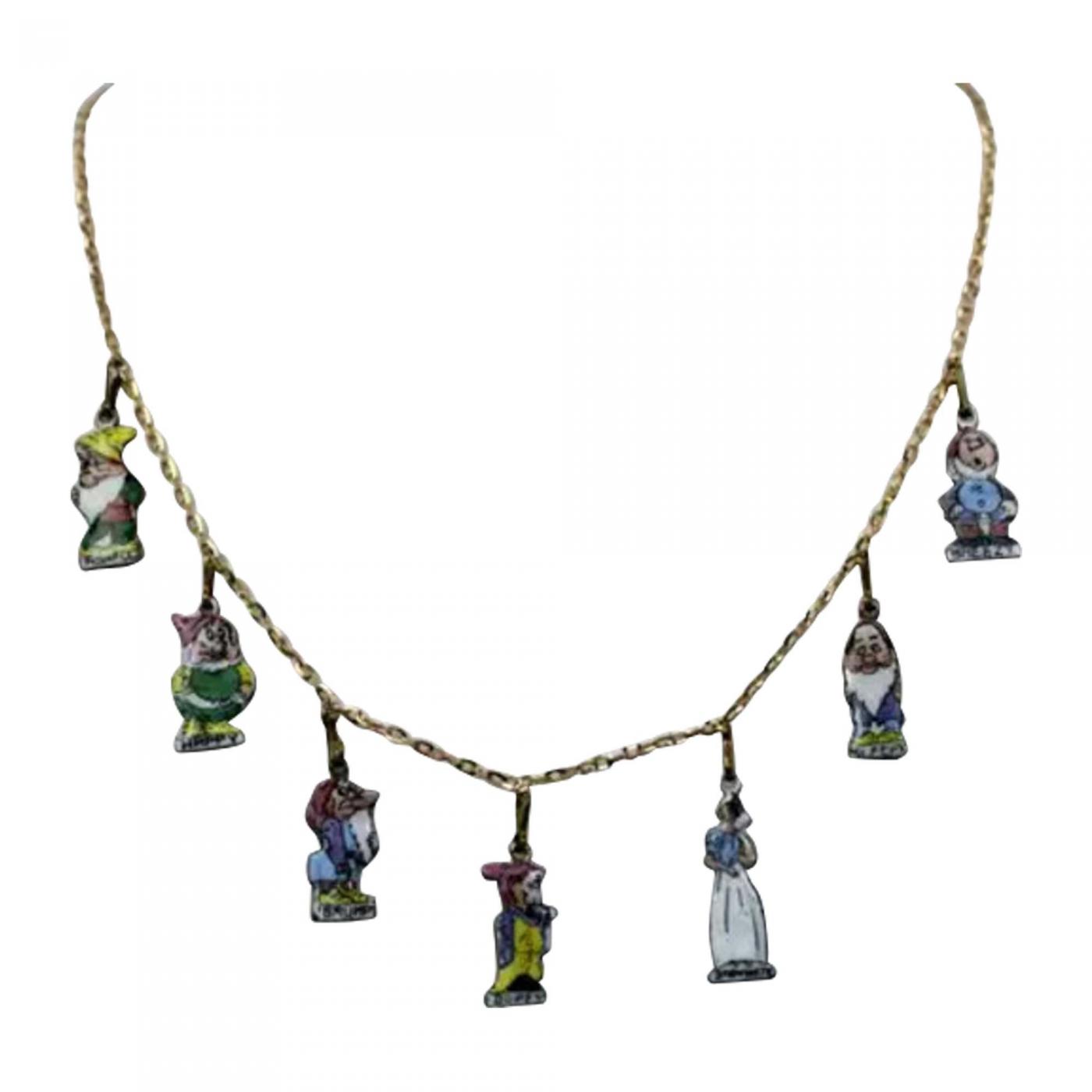 Disney Couture Kingdom - Snow White Necklace Charm Yellow Gold