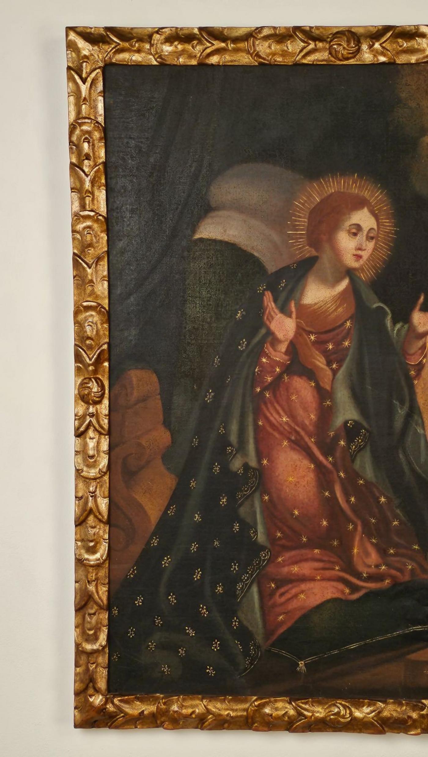 Spanish Painting of Madonna, 18th or 19th century