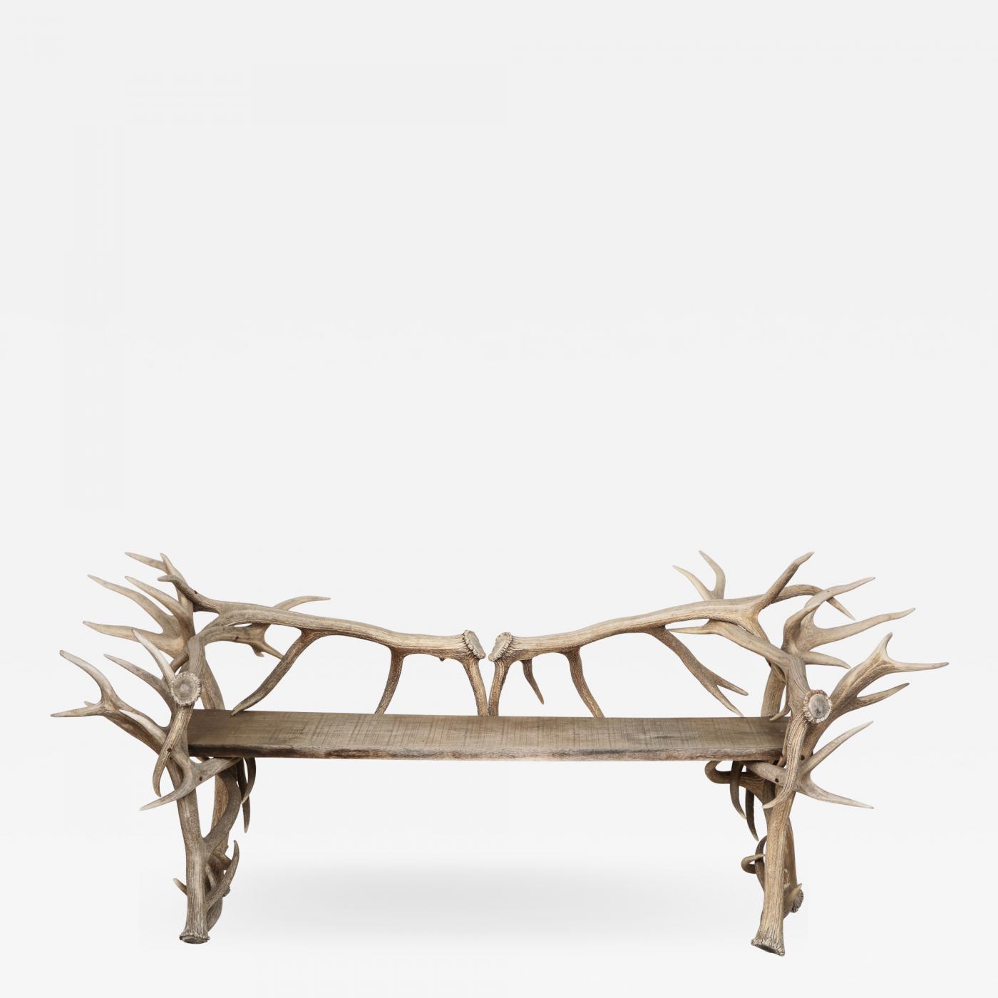 Spectacular Antler Chair Bench