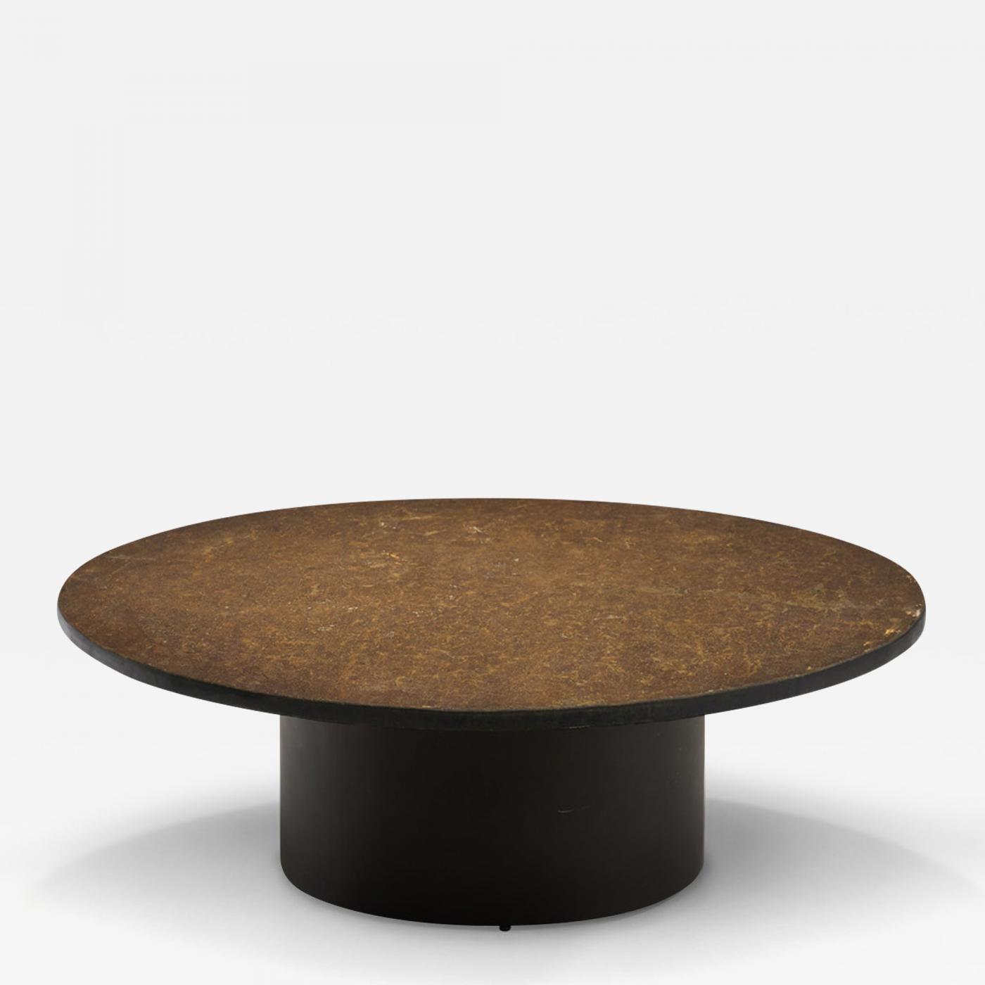 Stone and deals iron coffee table