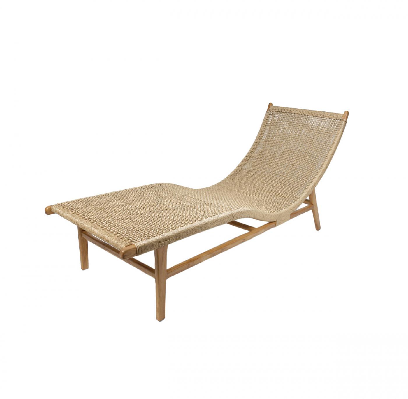 Synthetic Rattan Chaise Lounge