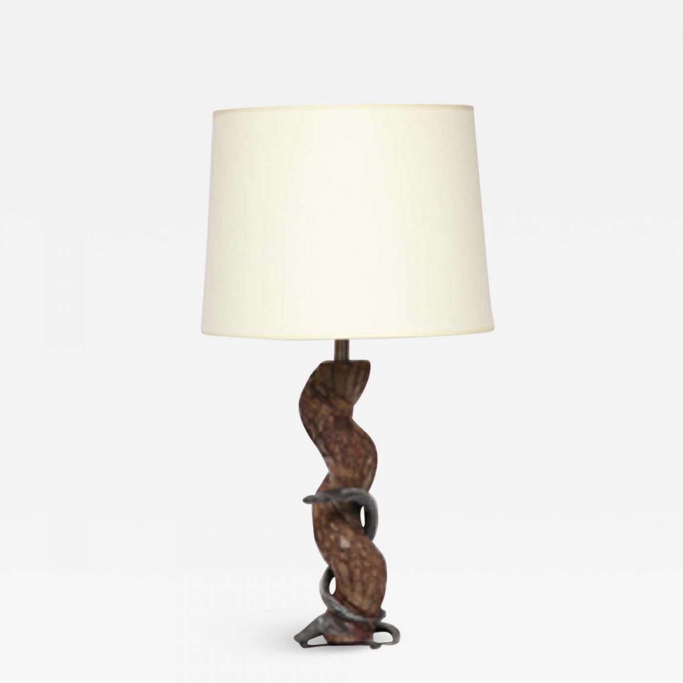 snake table lamp