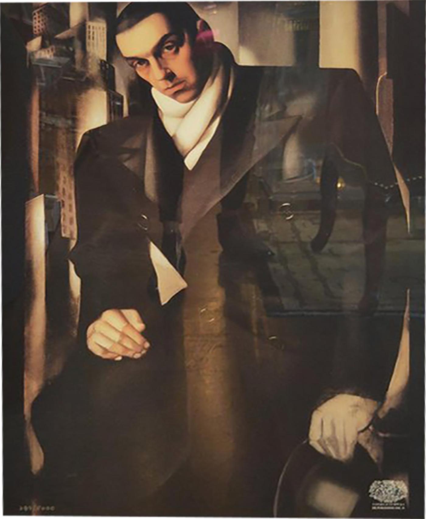 Tamara De Lempicka Portrait Dhomme Inachevé By Tamara De Lempicka - 