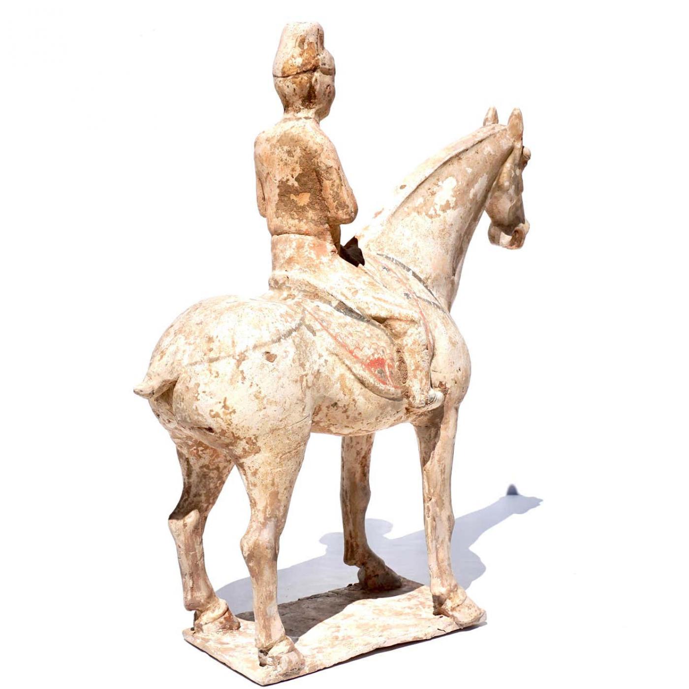 Tang Dynasty Terracotta Horse and Rider