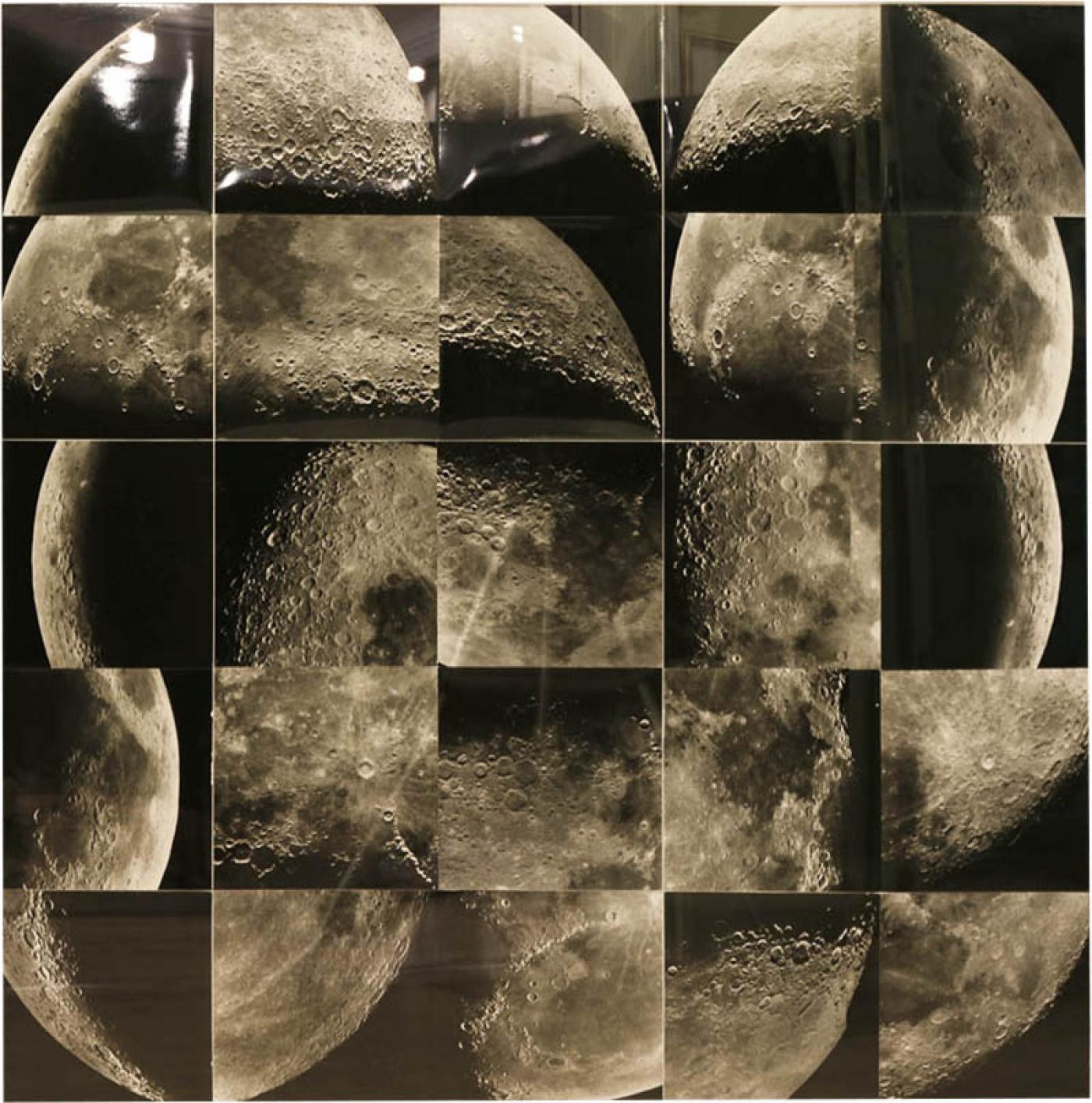 moon collage art