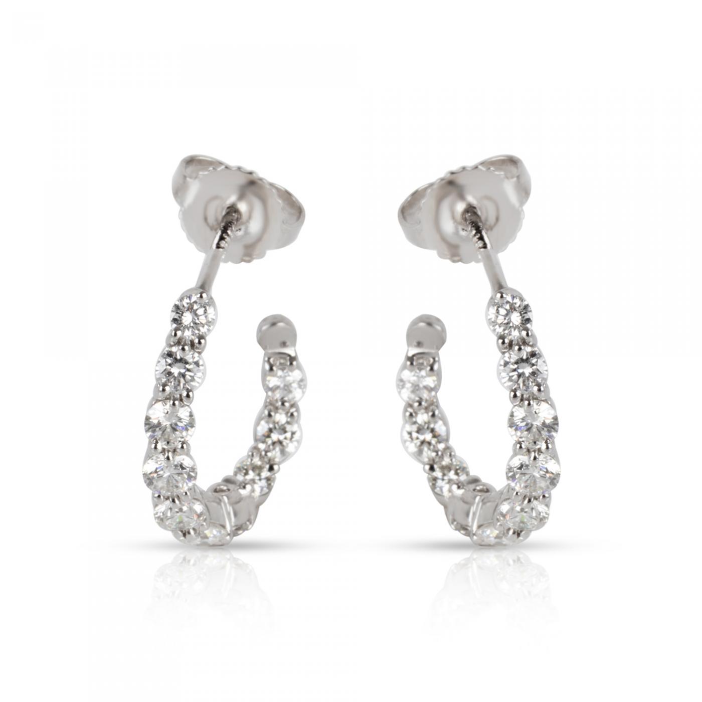 tiffany diamond hoop earrings inside out