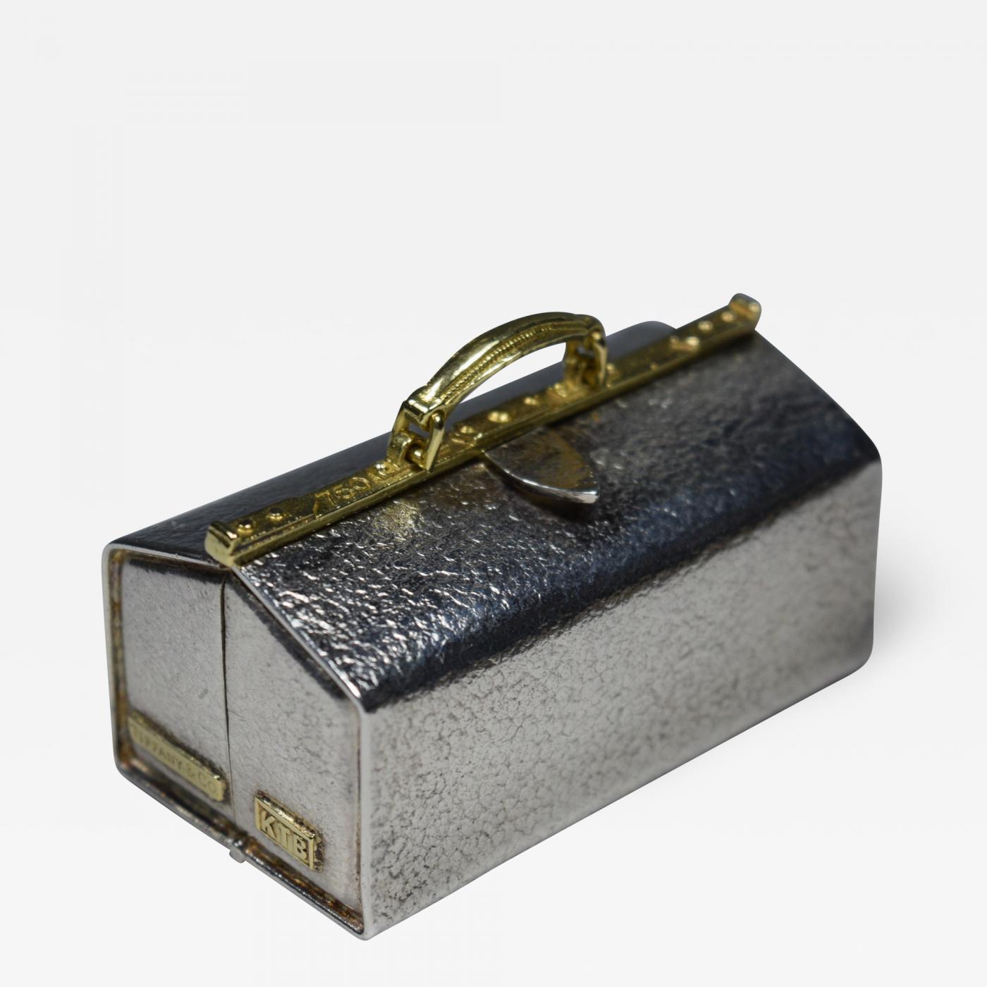 Tiffany & Co. - Tiffany & Co. Pill Box Doctor's Bag Karel Bartosik Sterling  Silver 18 K Gold