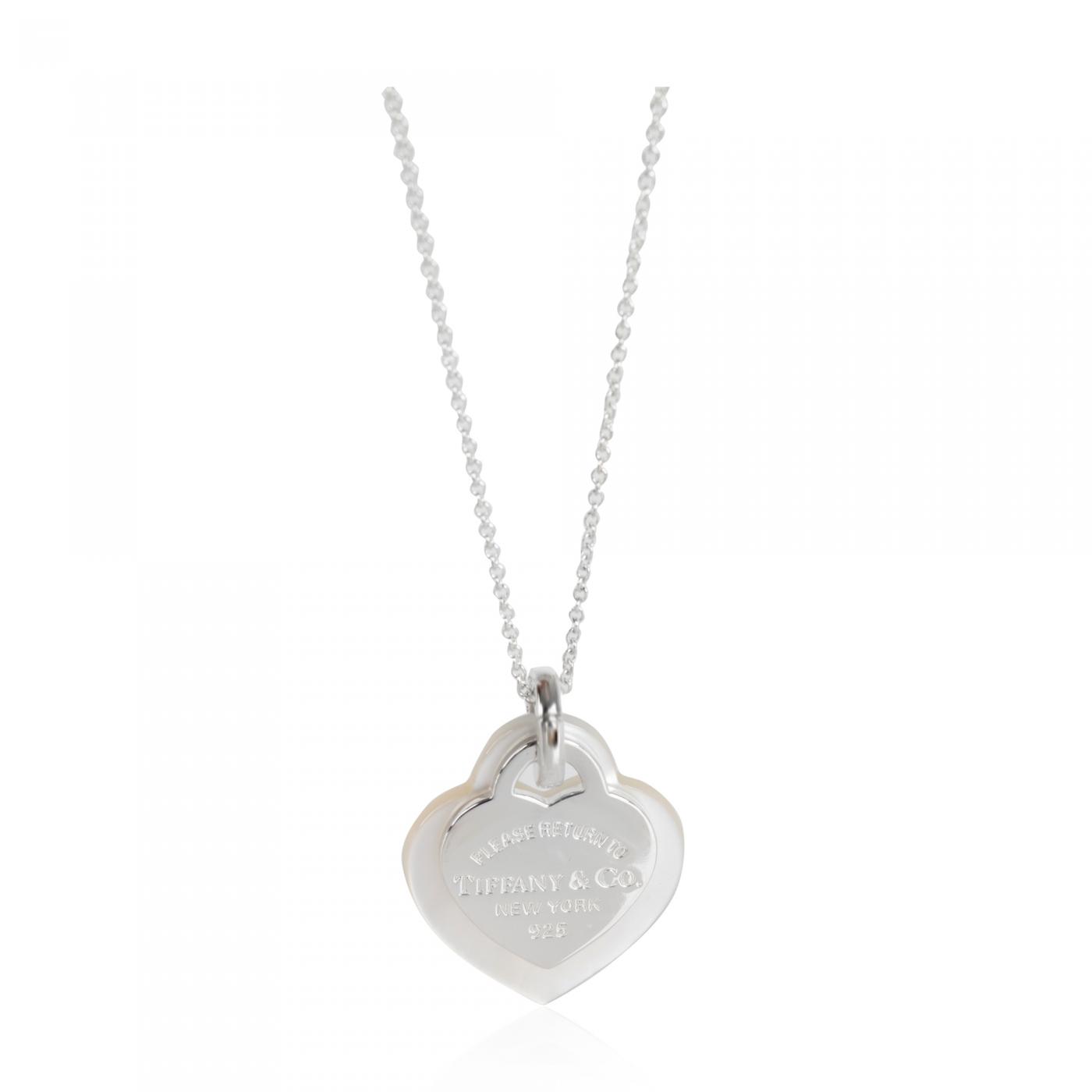 return to tiffany double heart pendant