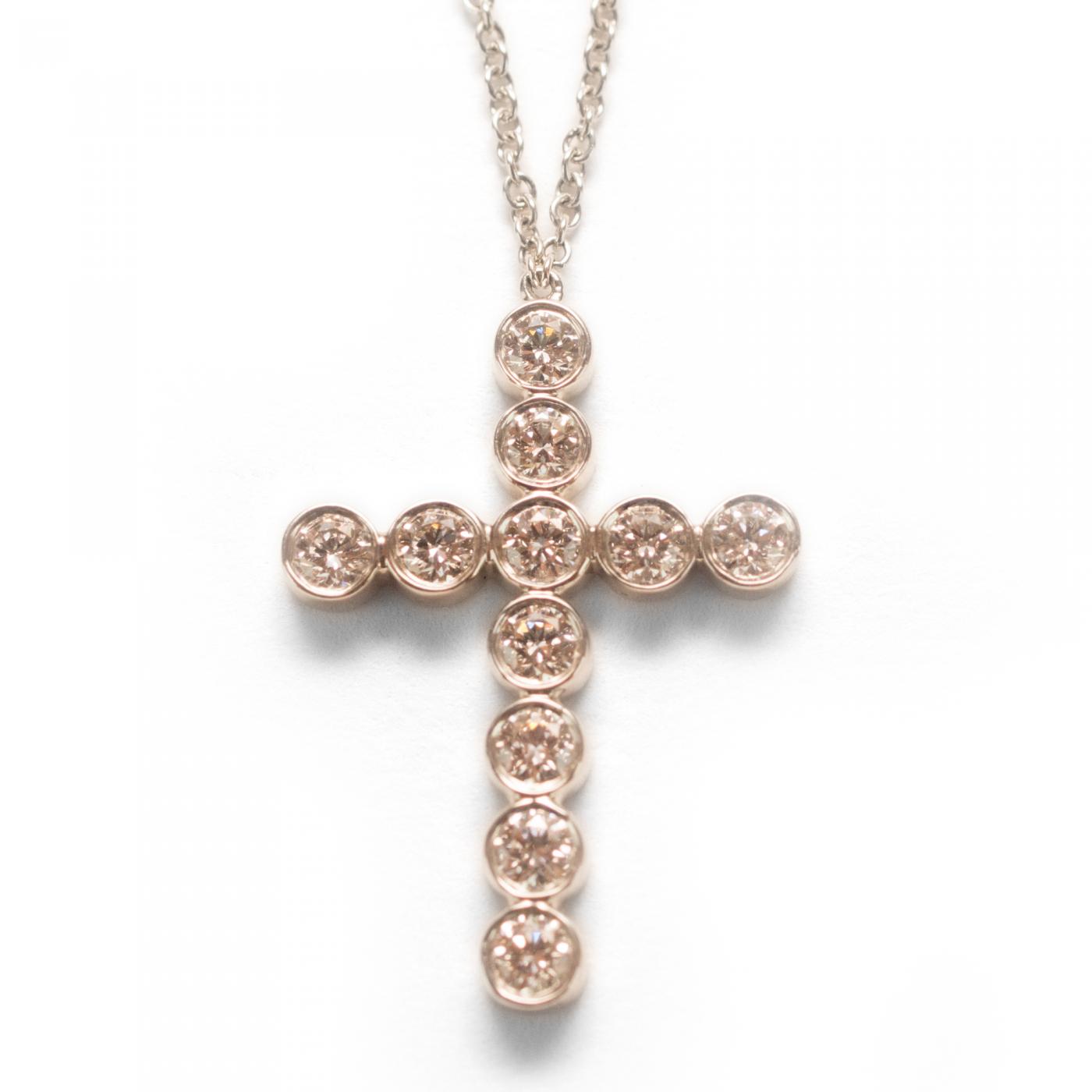 tiffany diamond cross