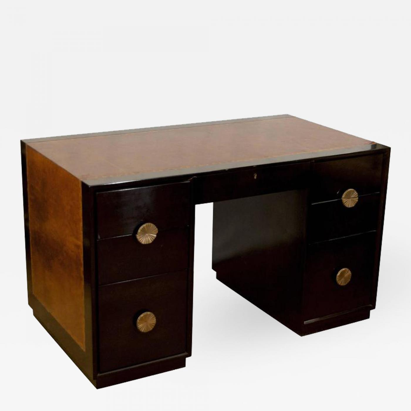 modern leather top desk