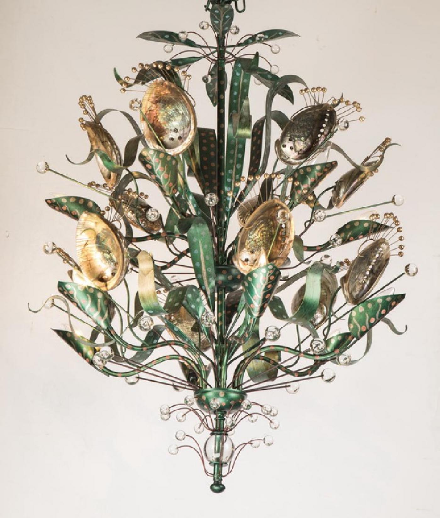 Tony Duquette Abalone Chandelier Hollywood Regency Tony Duquette 193941 354818 