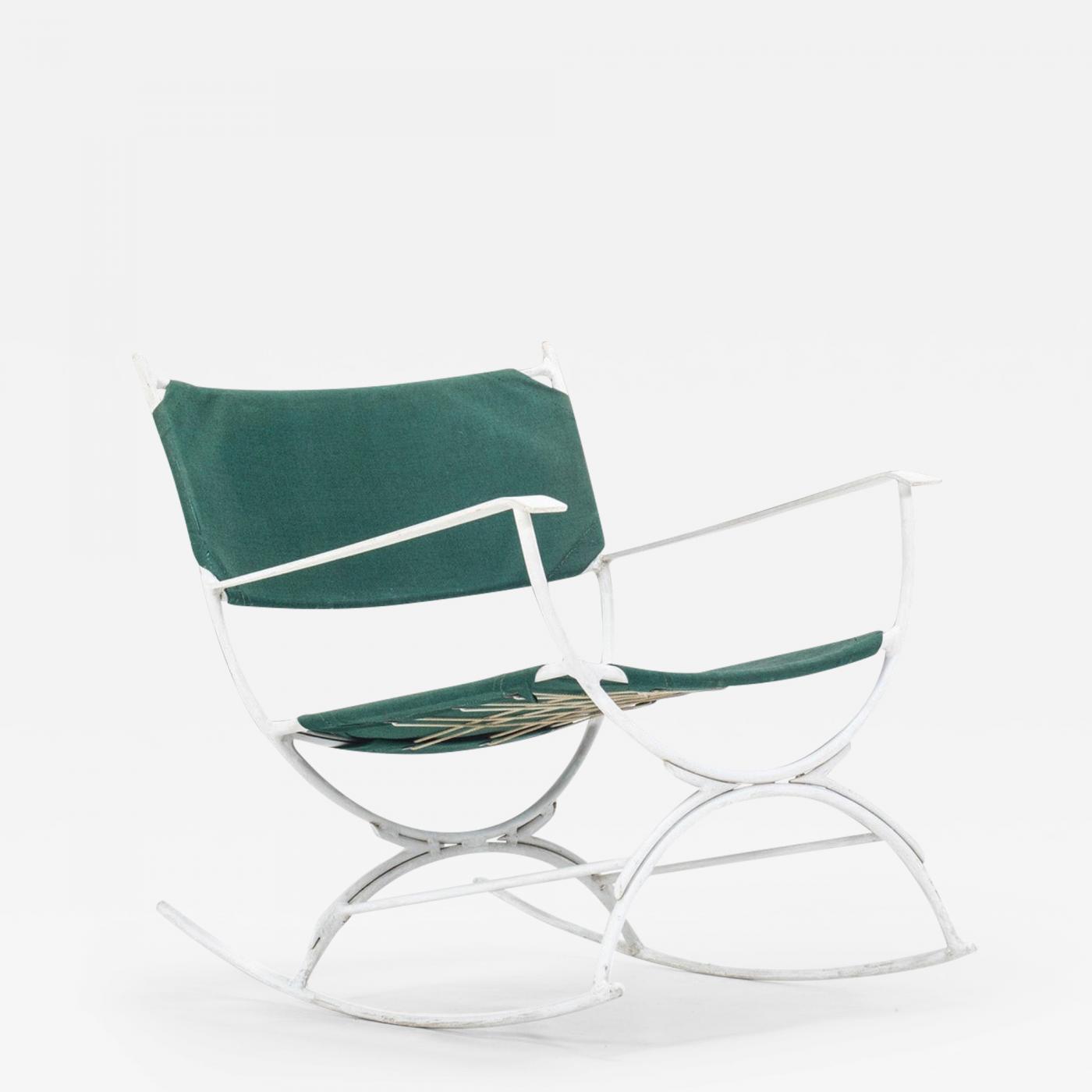 Forest green rocking online chair