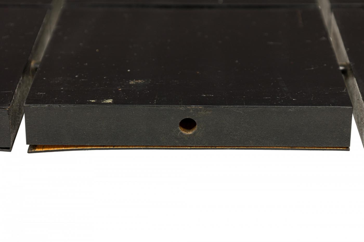 Segmented Square Tabletop Tony Paul - Tony Paul American Square Segmented Black Square Wire Frame ...