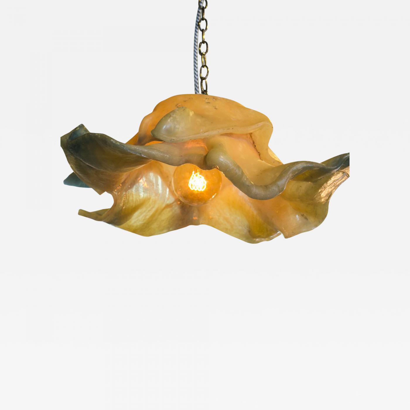 Unique Modern Fiberglass Pendant Light