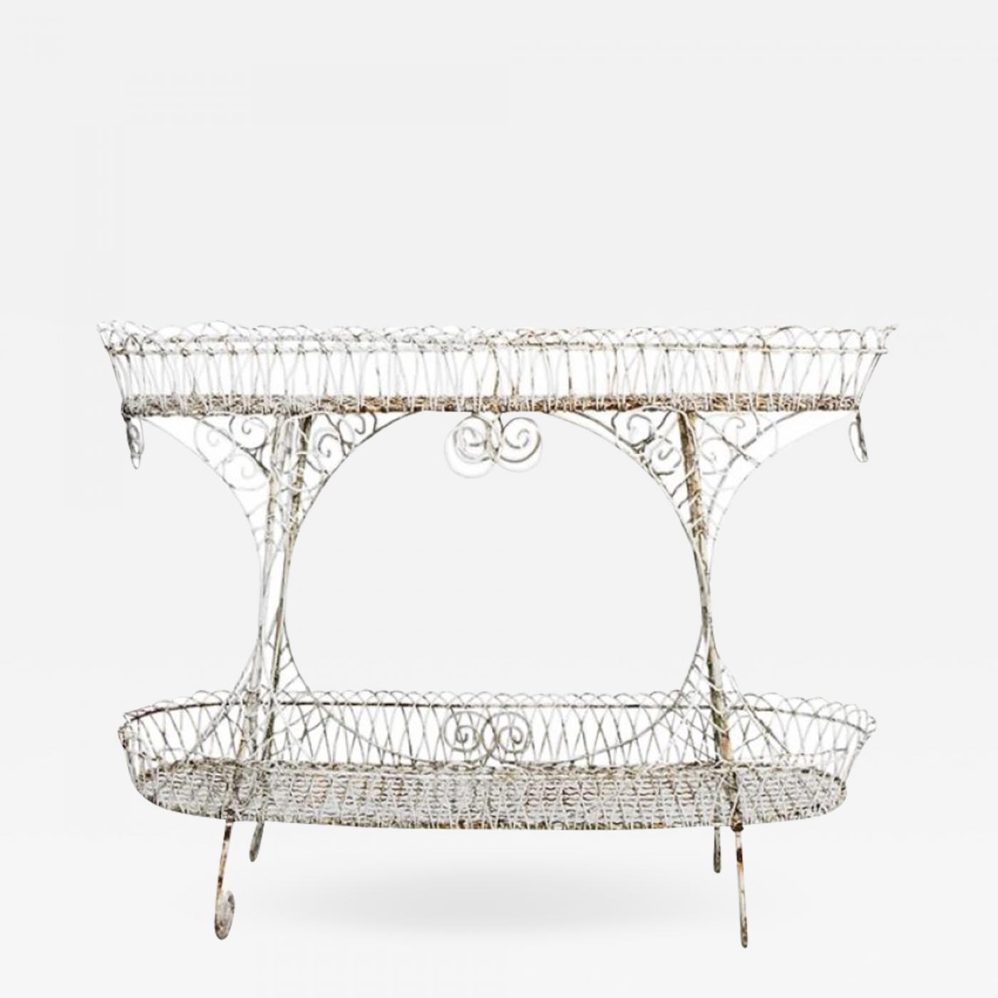 Tiered Victorian Wire Plant Stand