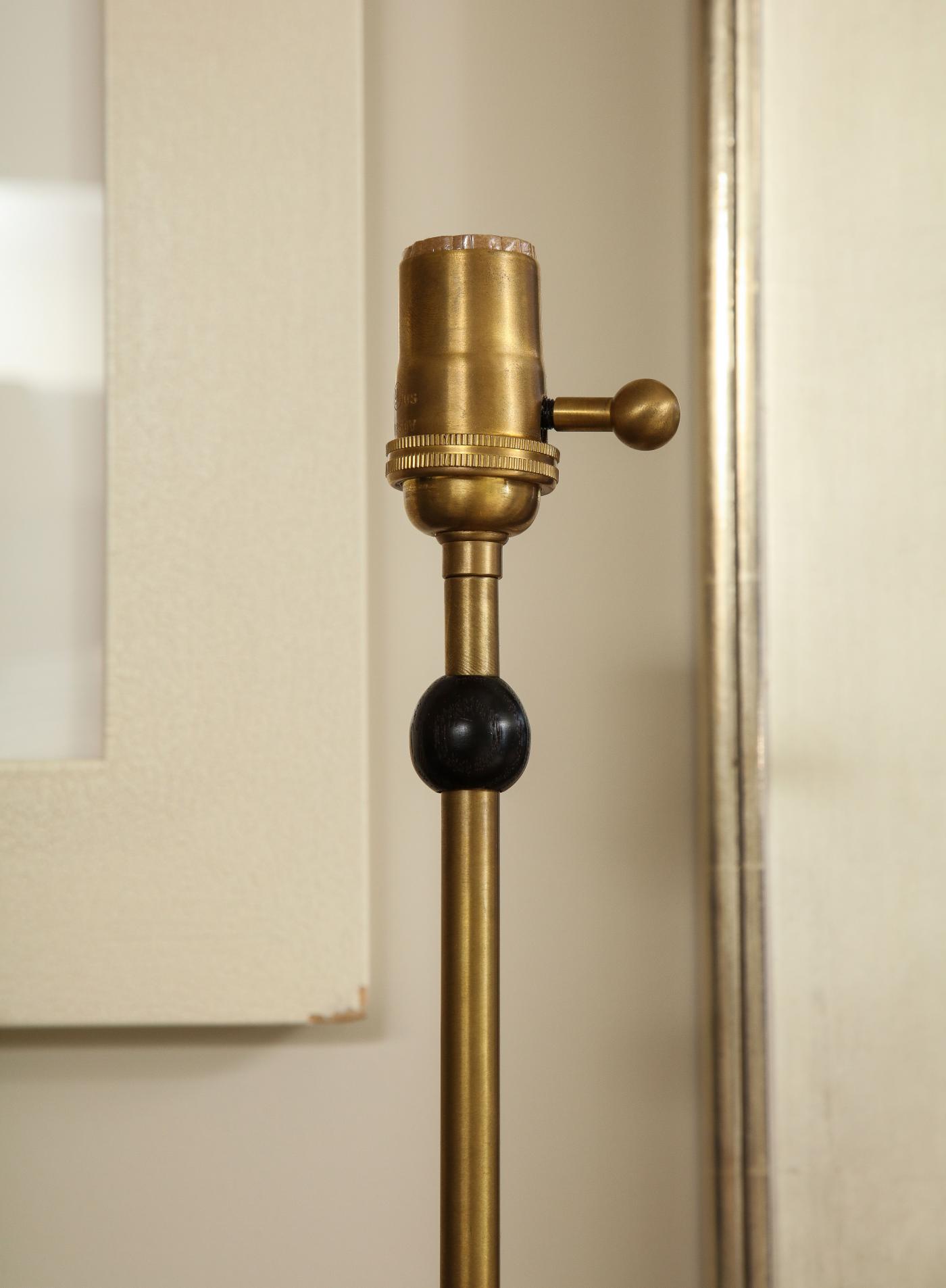 Vintage Brass Candlestick Lamp