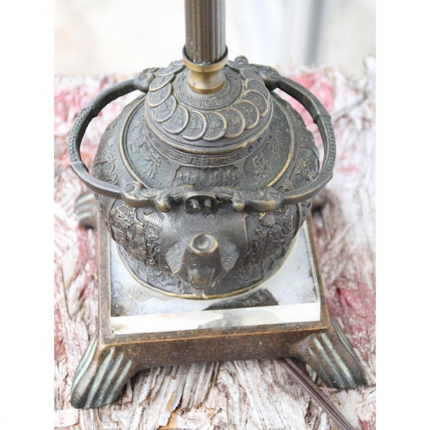 Vintage Brass Teapot Lamp by Quoizel