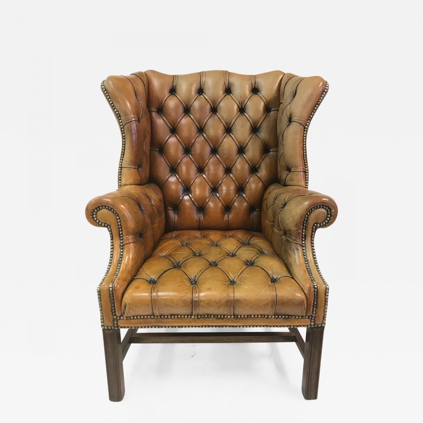 wingback library chair