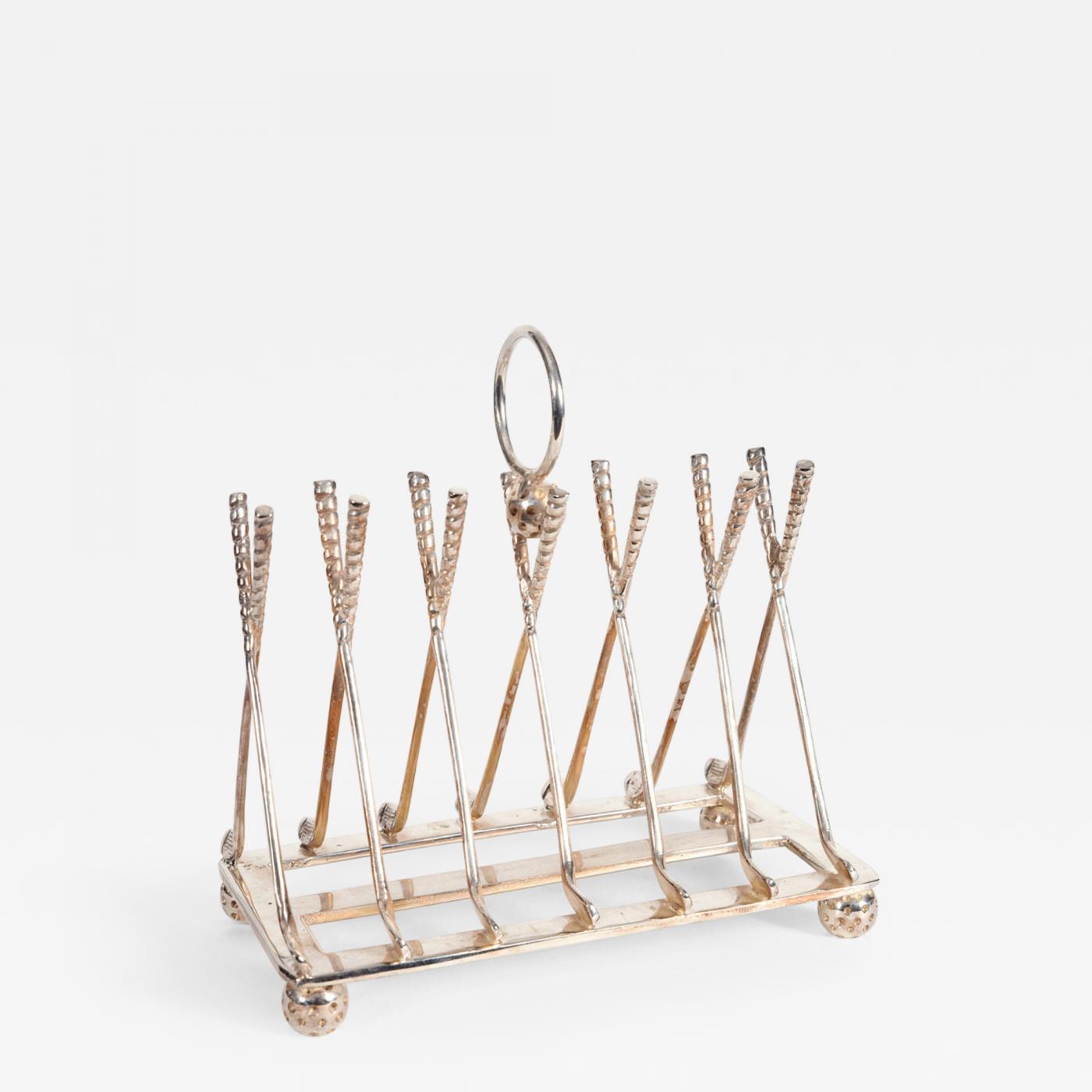 Vintage English silver toast rack