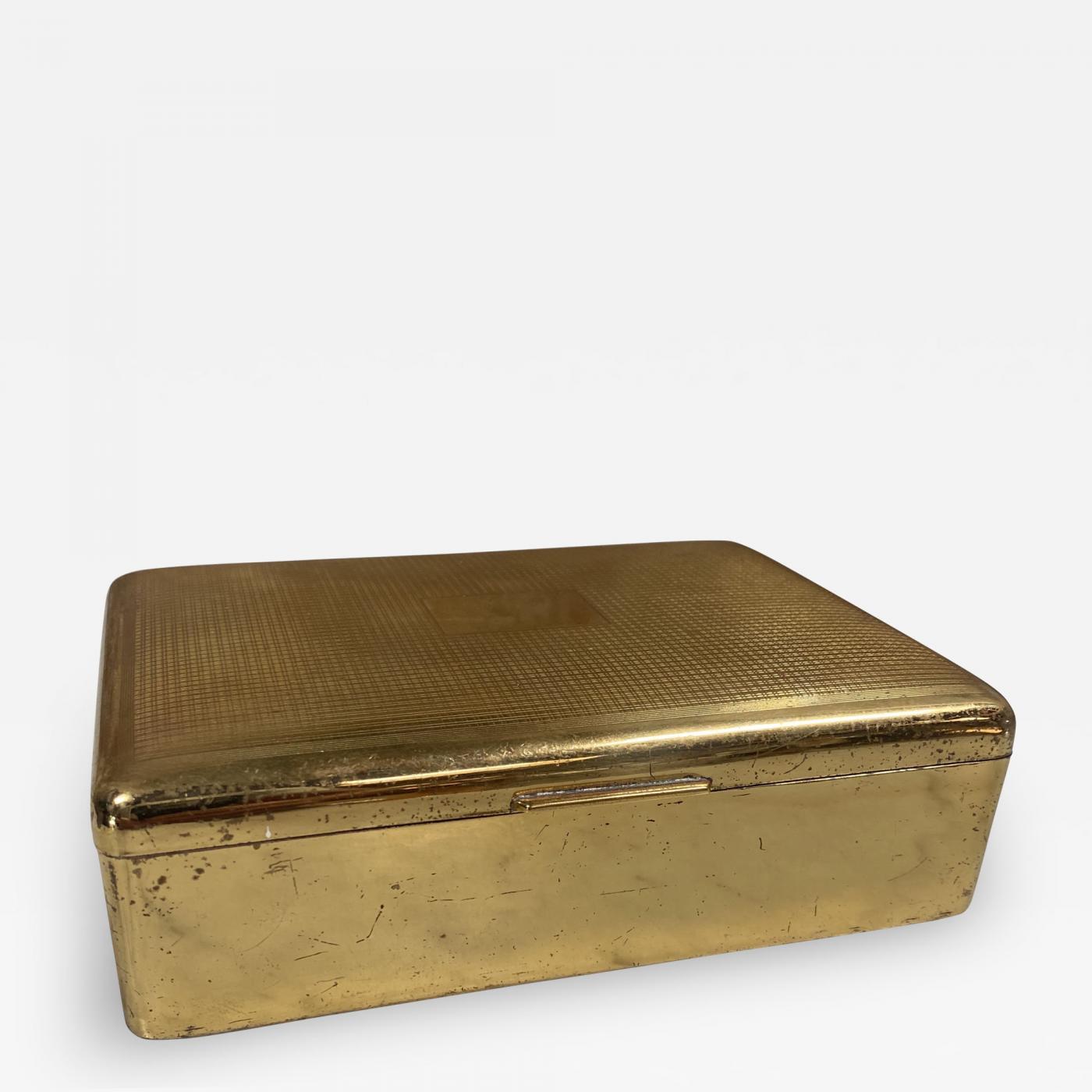 Vintage Italian Decorative Brass box 1960s