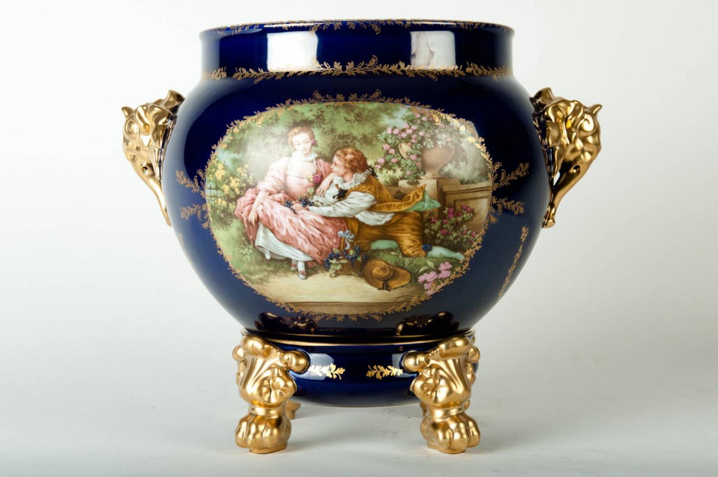 Limoges Vintage Limoges Porcelain Cache Pot