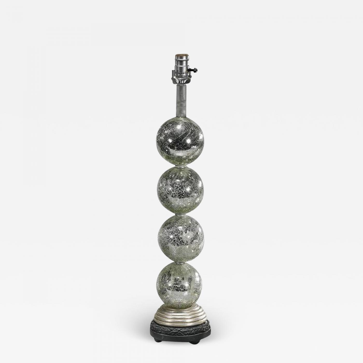 crackle ball table lamp