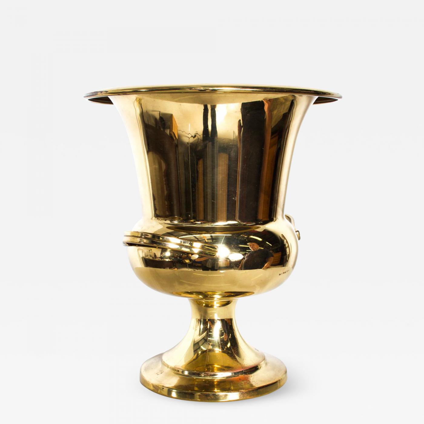 vintage brass ice bucket