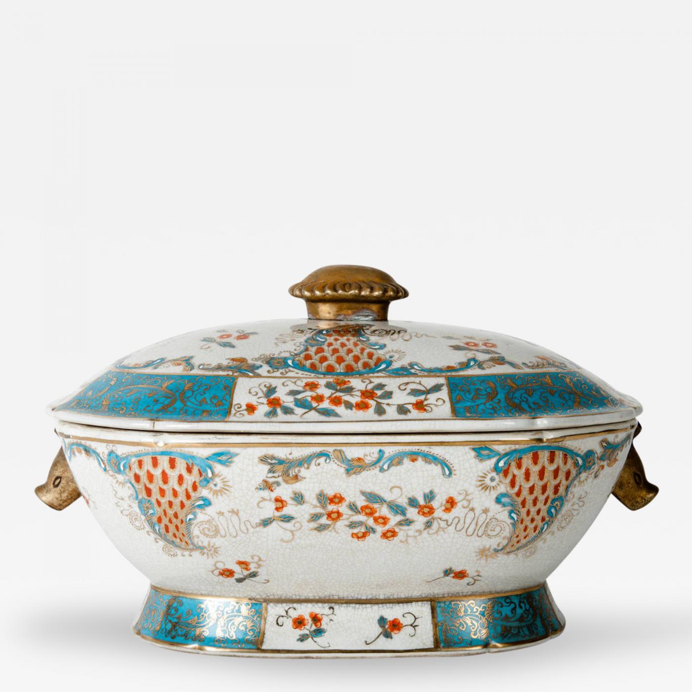 Vintage Porcelain Tureen with Lid