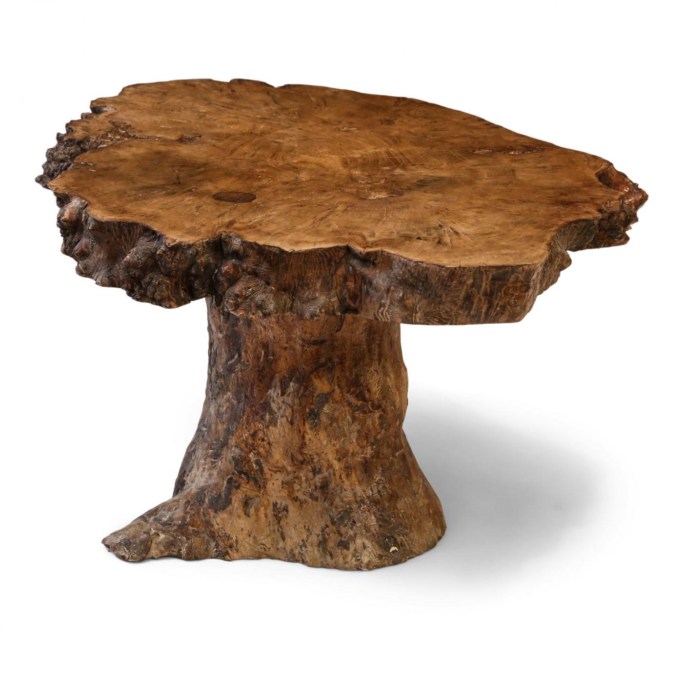 Vintage Tree Trunk Coffee Table