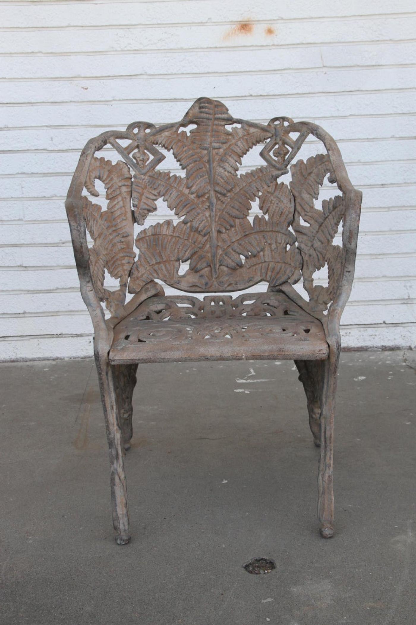 Vintage Victorian Cast Iron Garden Chair