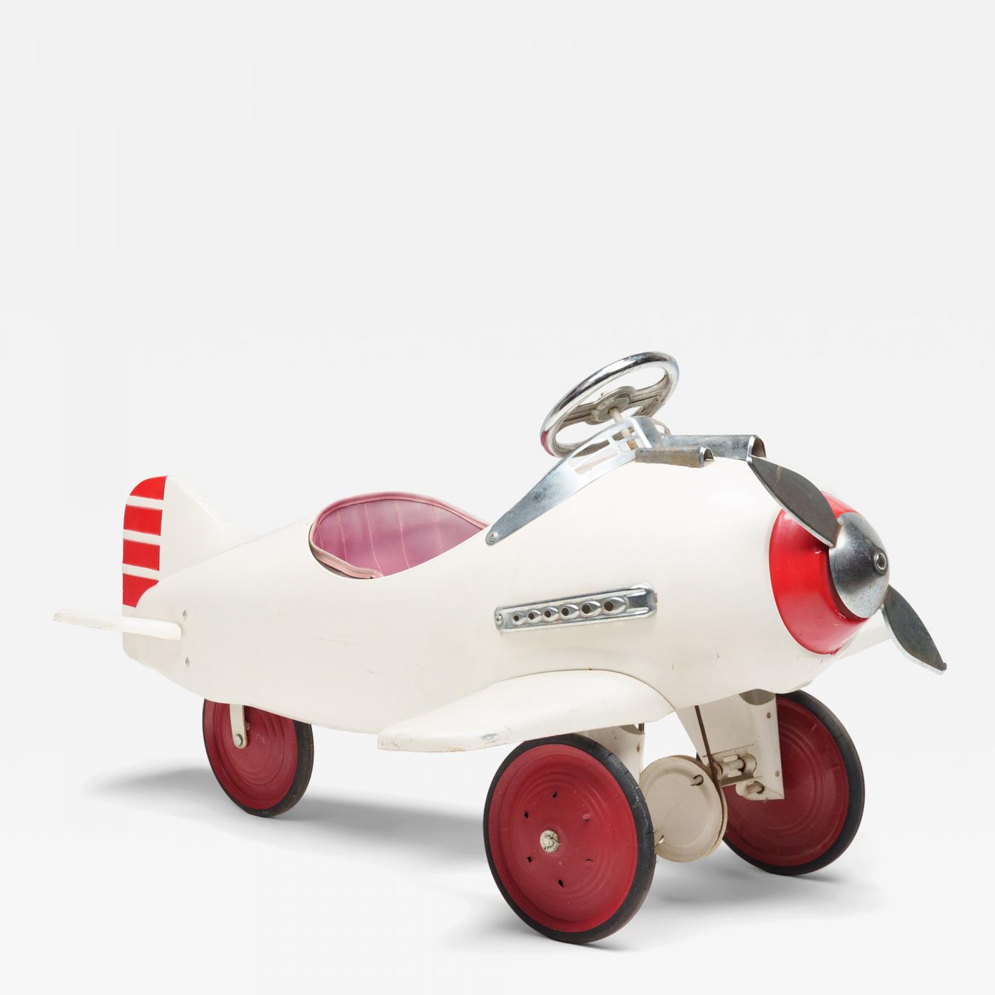 Vintage White Pedal Airplane