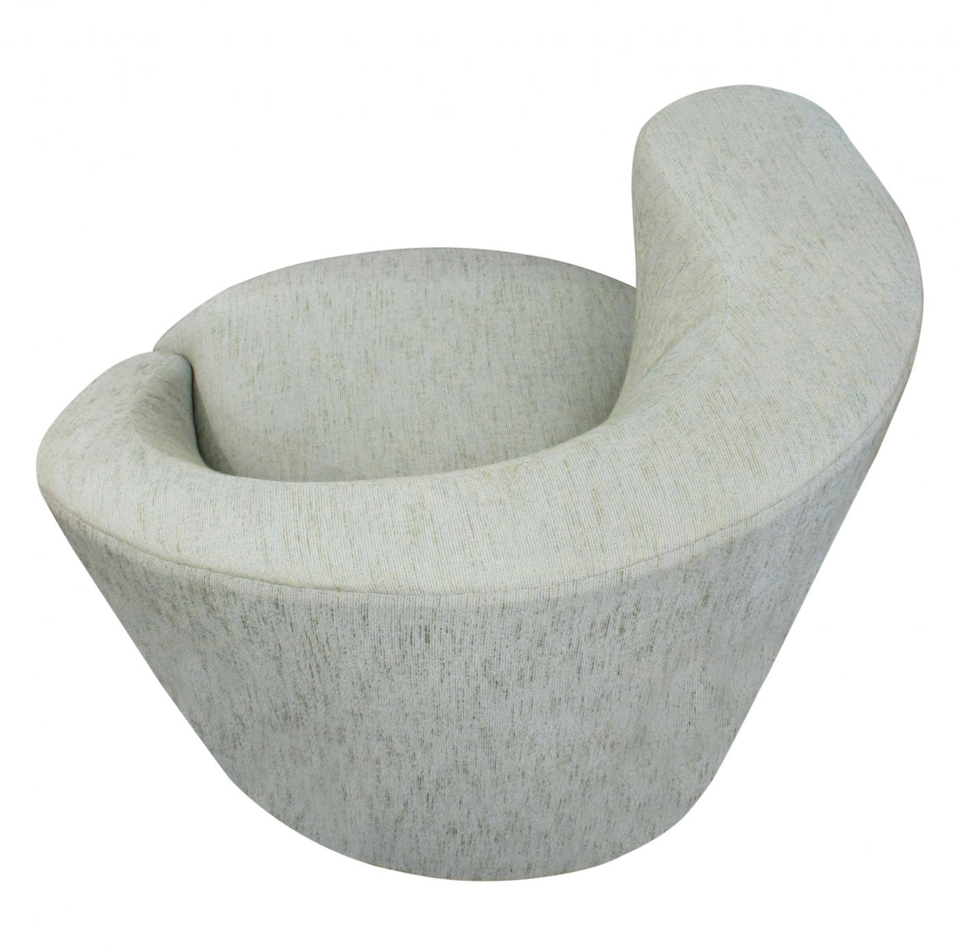 Vladimir Kagan Pair of Swiveling "Cork Screw Chairs" by Vladimir Kagan