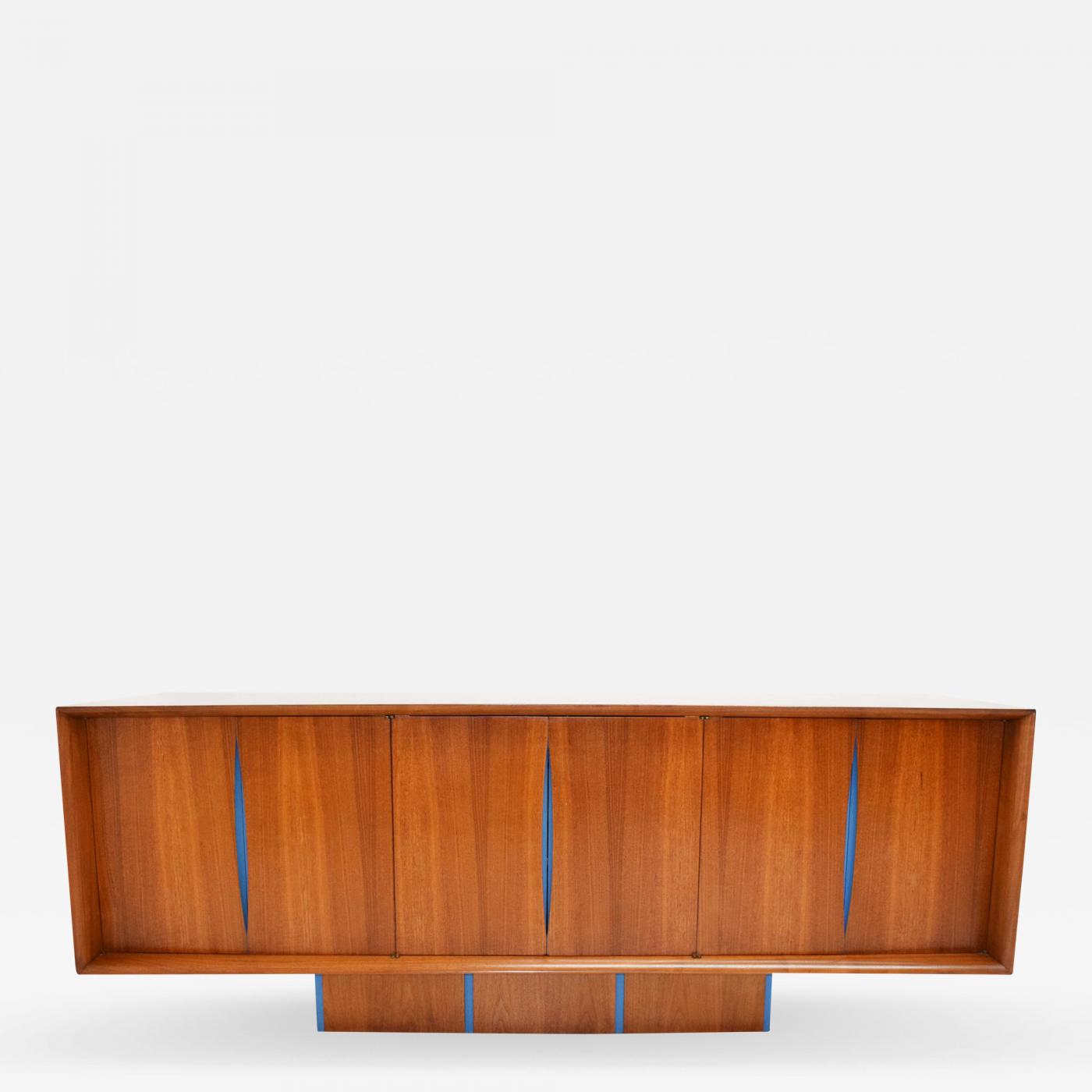 Vladimir Kagan Bow Front Credenza With Hutch Available