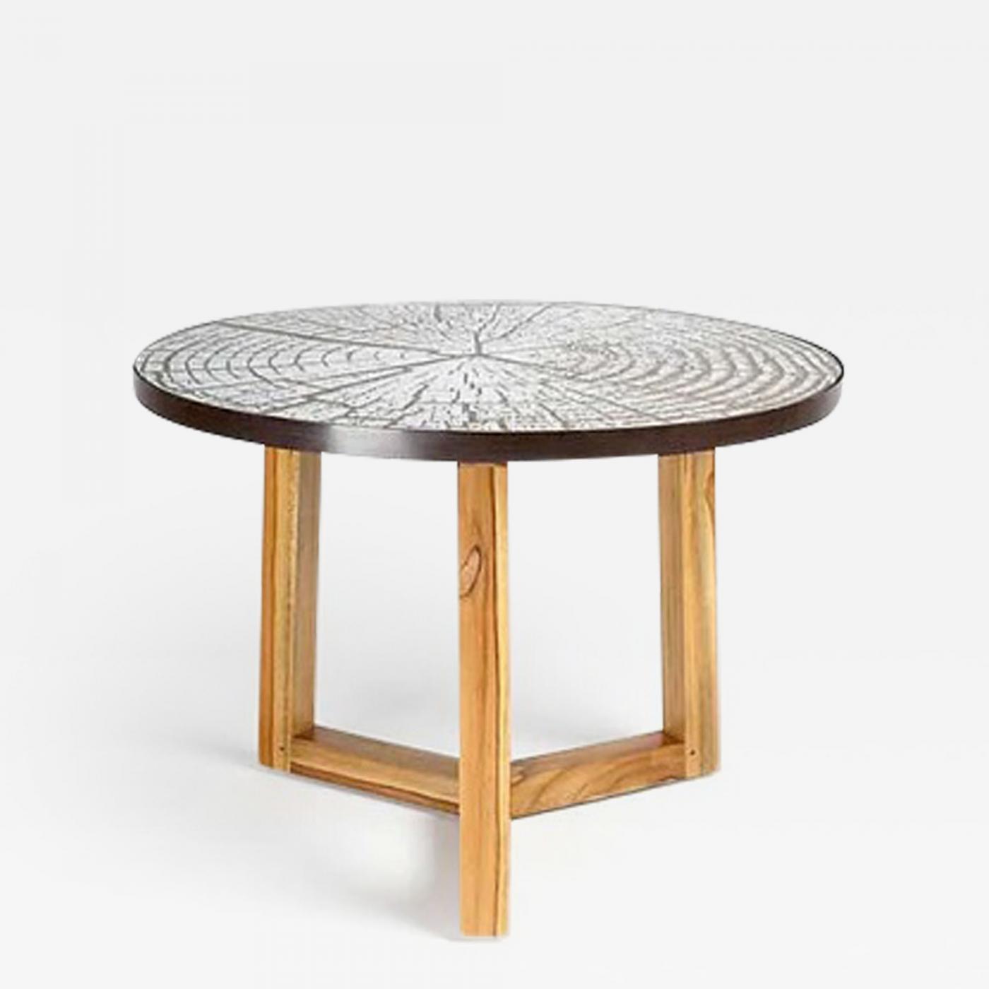 Walker Zabriskie Retak Mirror Top Side Table