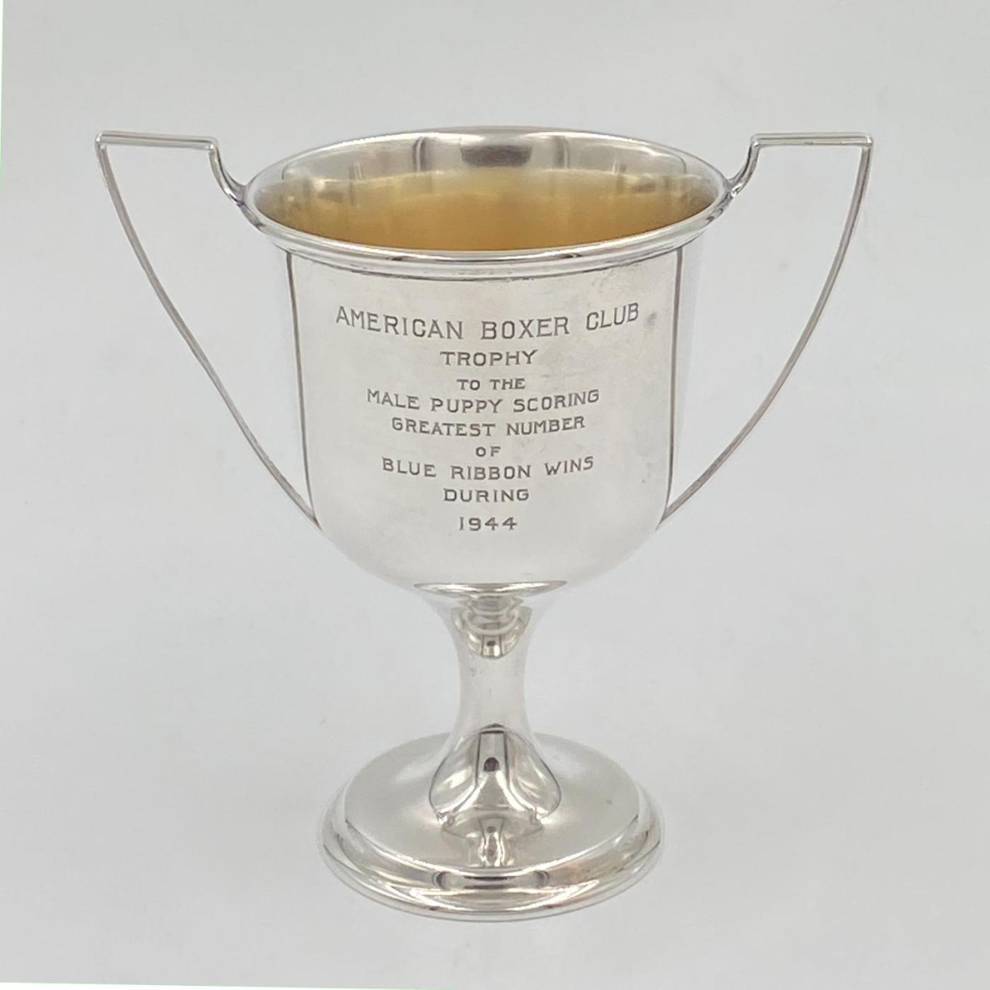 Wallace Sterling Silver Trophy, American Circa 1944