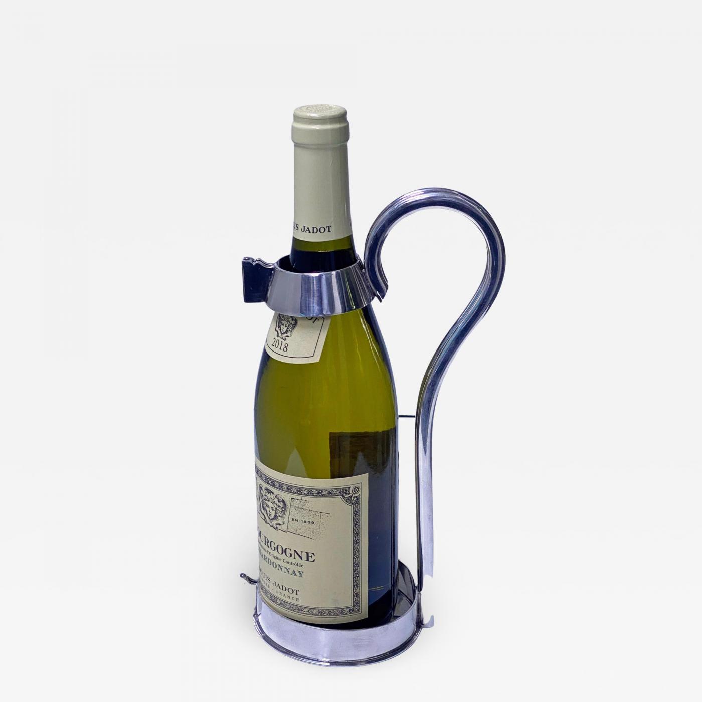 Silver Plated Champagne Or Wine Bottle Holder By William Hutton -  Decorative Collective