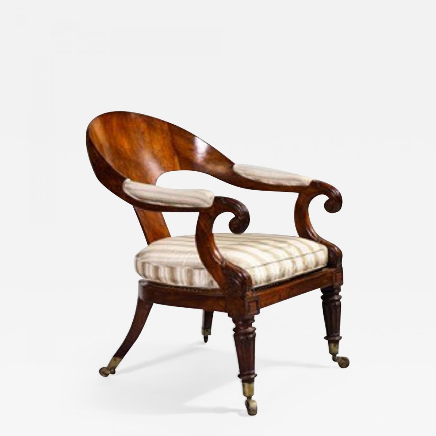 William Iv Spoon Back Reading Chair