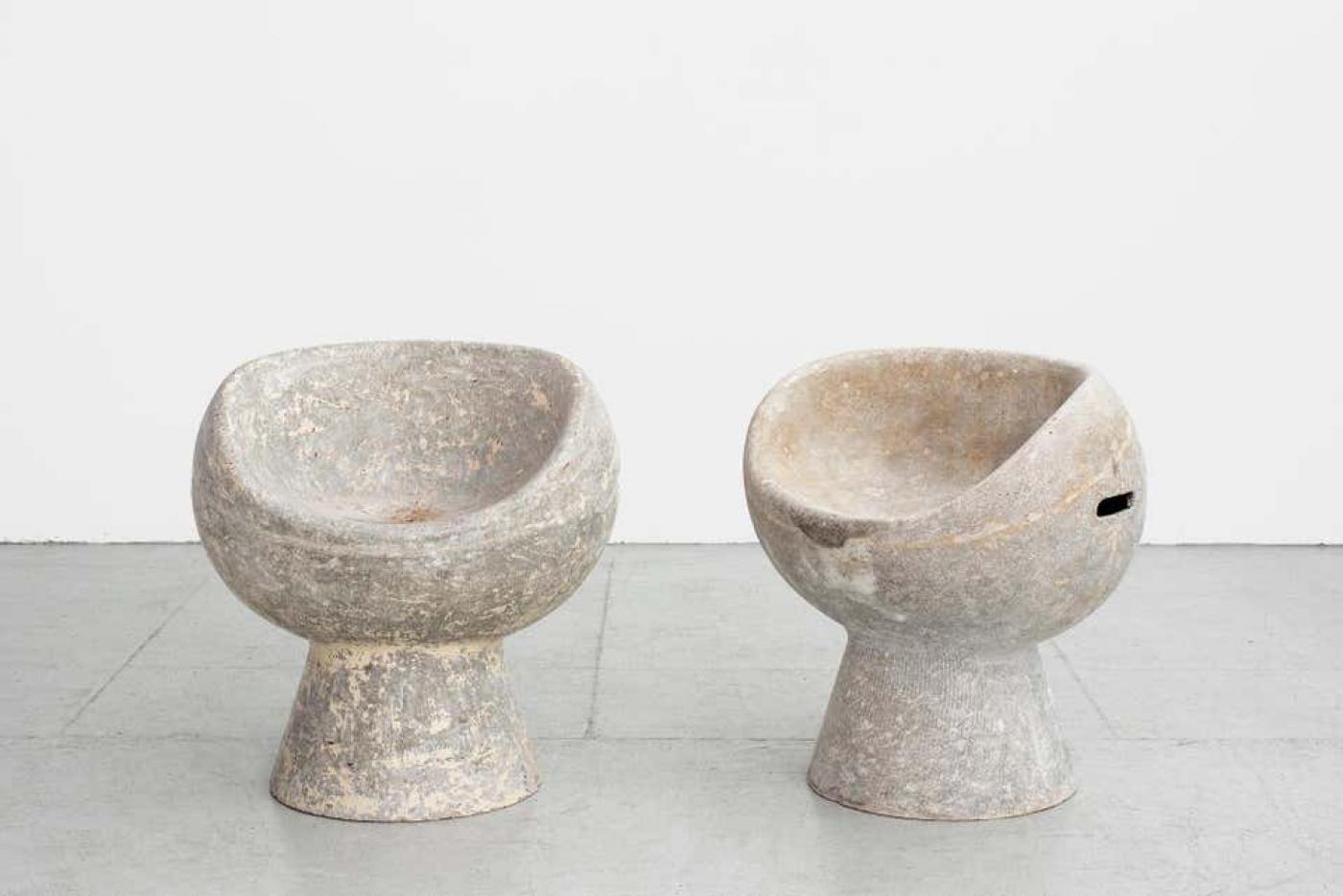 Willy Guhl - CEMENT POD CHAIRS BY WILLY GUHL