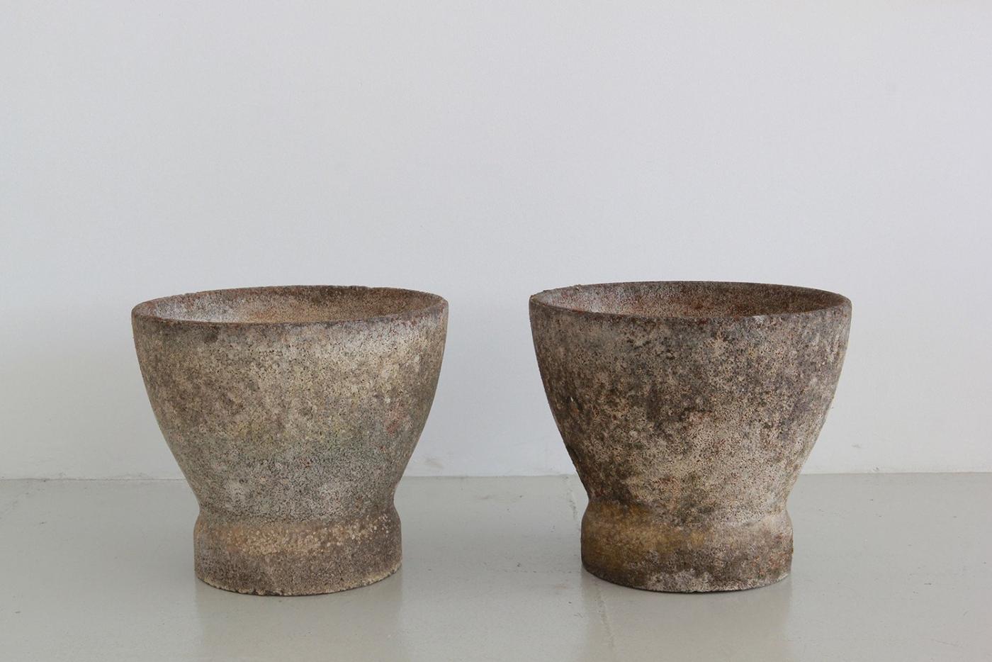 Willy Guhl - Pair of Willy Guhl Stone Planters