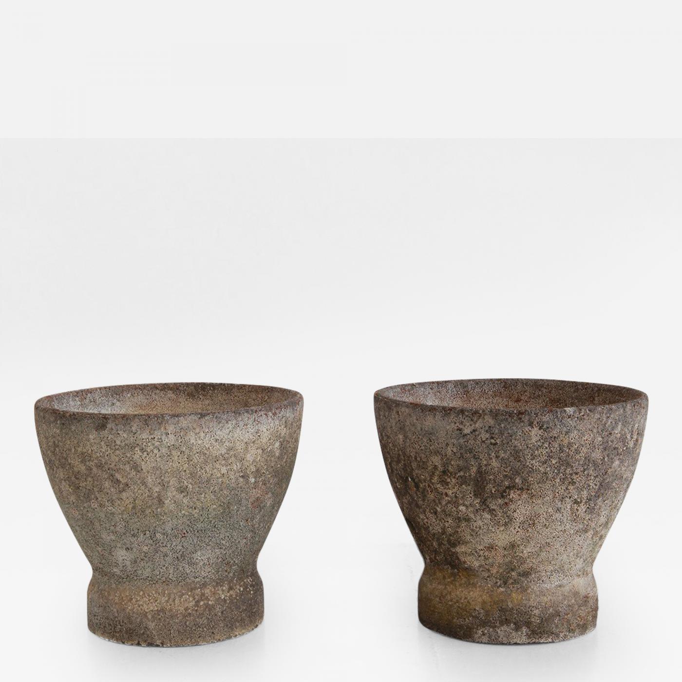 Willy Guhl - Pair of Willy Guhl Stone Planters