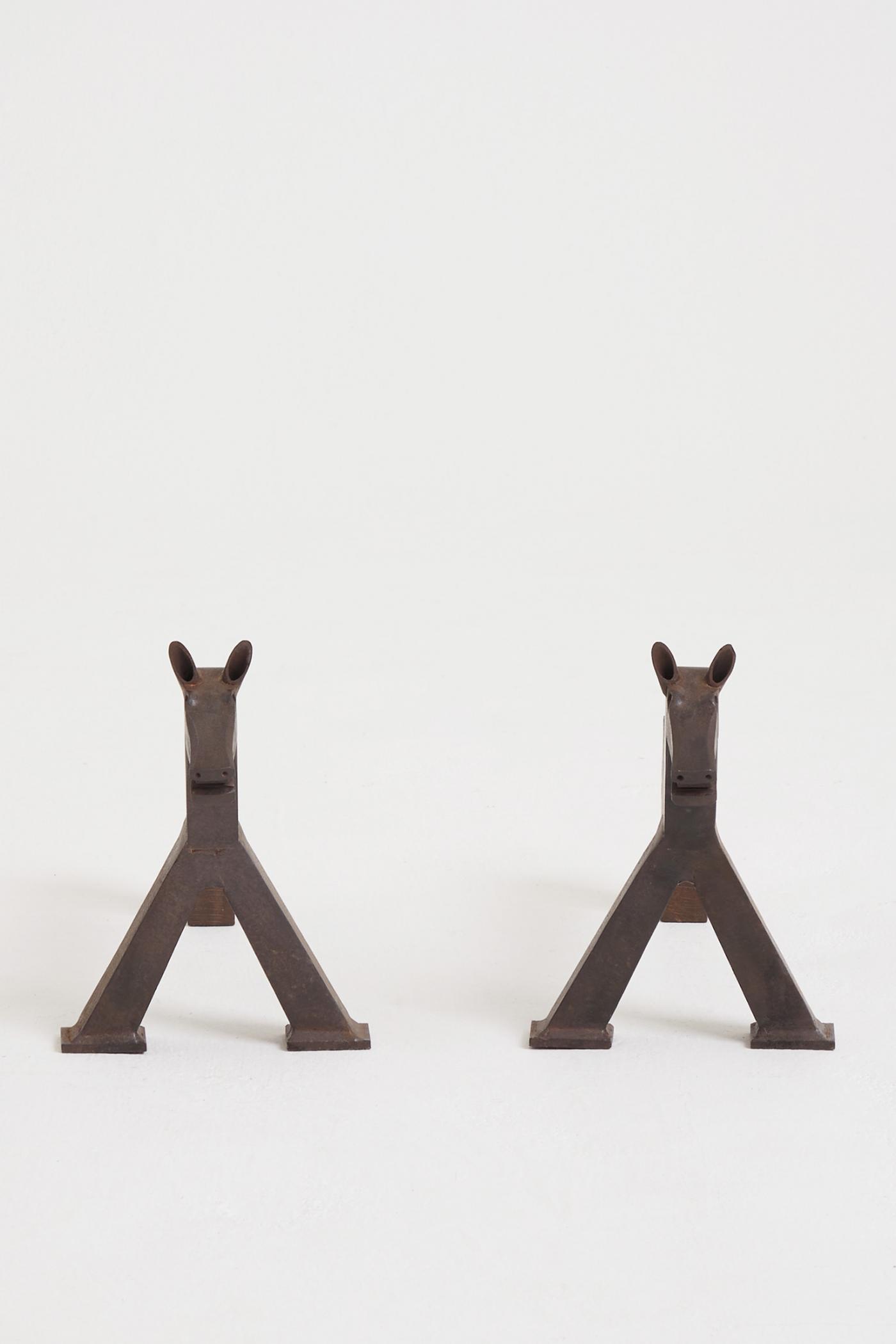 Wrought Iron Fire Dogs