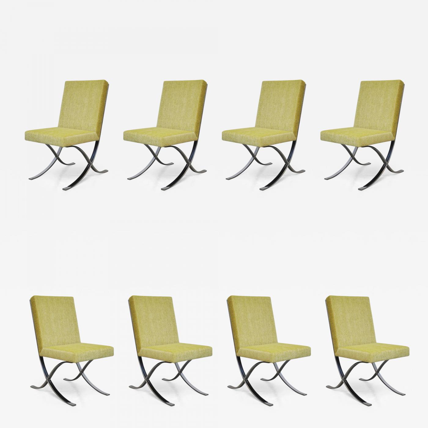 chrome base dining chairs