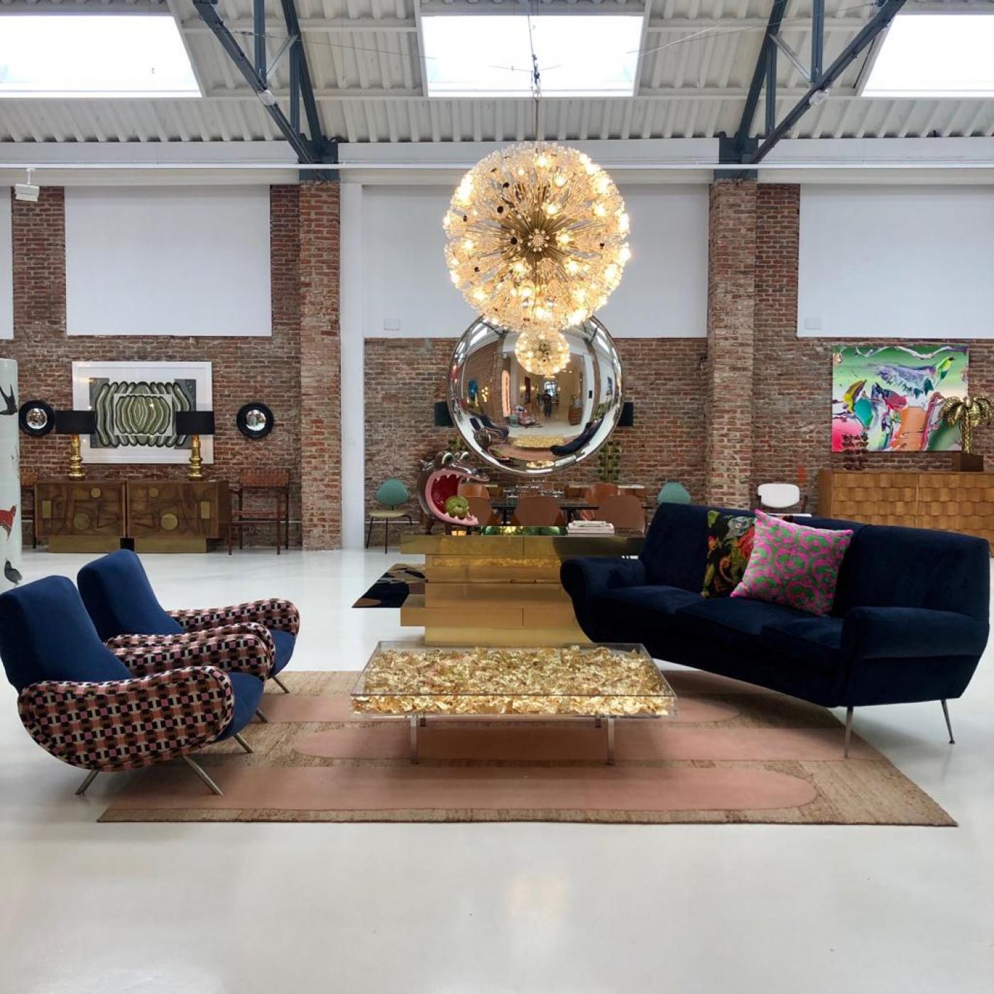 Yves Klein Yves Klein Gold "Monogold" French Coffee Table