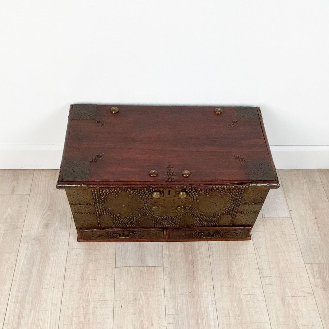 Zanzibar Metal Mounted Strongbox, circa 1860