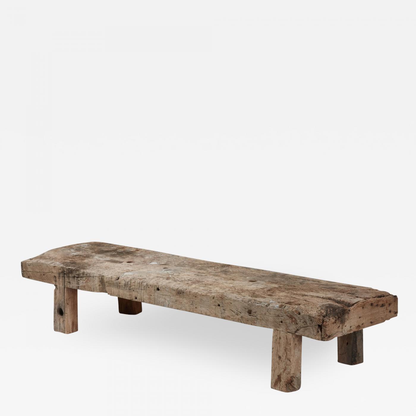 Zen Wabi Sabi Rustic Coffee Table Bench 1930 s